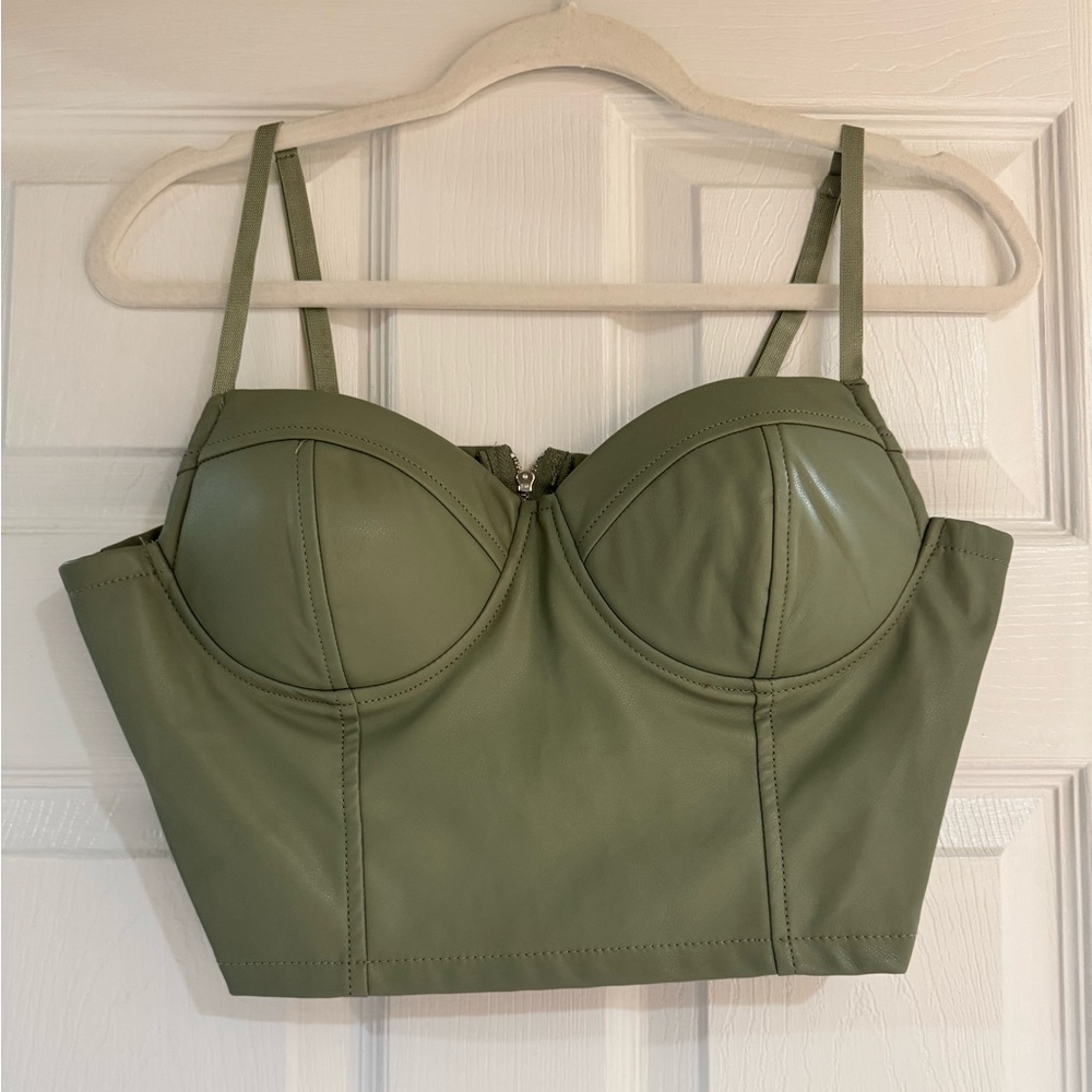 PRICELESS Brand Leather Top